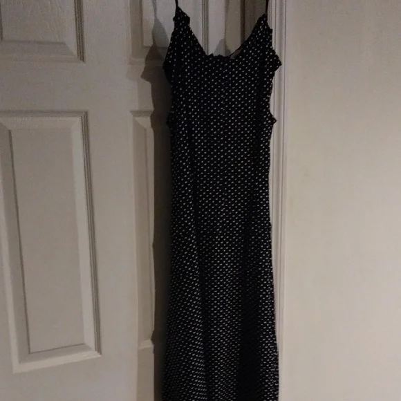 Olivia Matthews Dresses | Olivia Matthews Black and White Spaghetti Strap Maxi Dress | Color: Black/White | Size: 10 | Ndjstime's Closet
